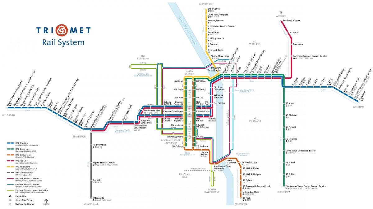 Portland metro kartta