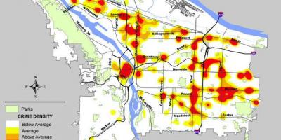 Portland rikollisuuden kartta